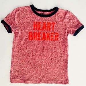 Crewcuts “Heart Breaker” Ringer Tee T-shirt - Neon Text - ADORBS!